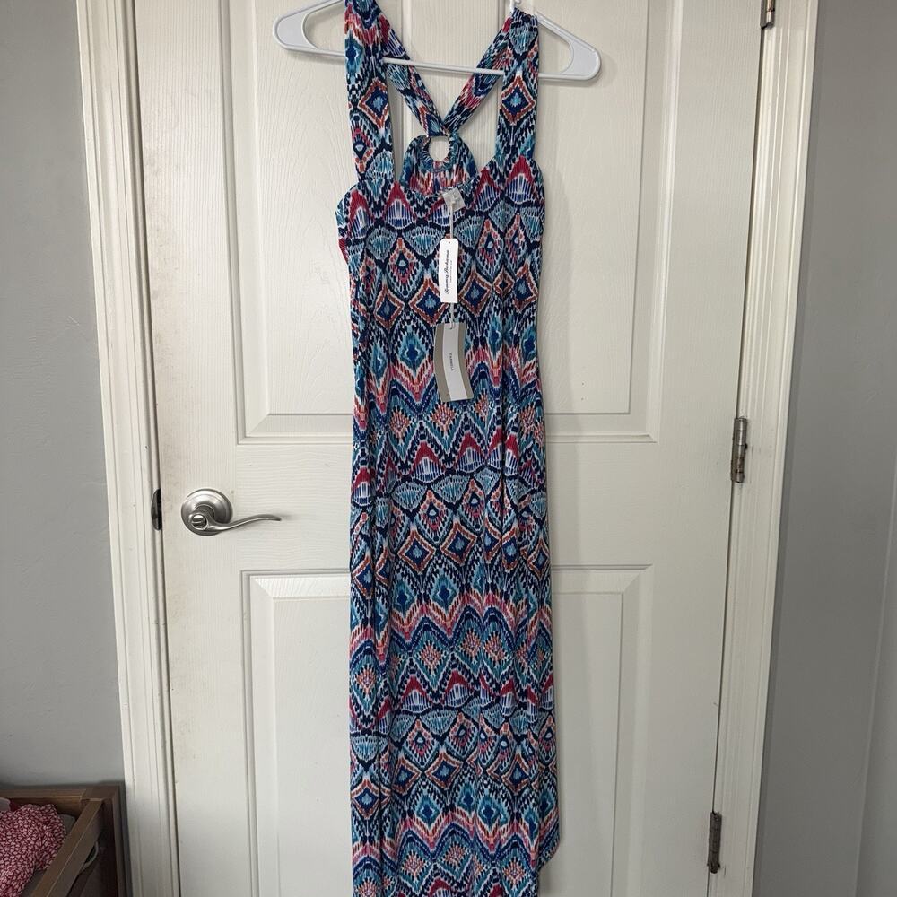 NWT Tommy Bahama Prima Peacock Midi Dress Woman’s Size S 10041-AMALFI SEA - Picture 4 of 8